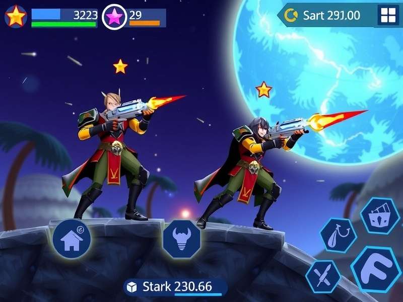 Dynamic Star Warrior gameplay screenshot